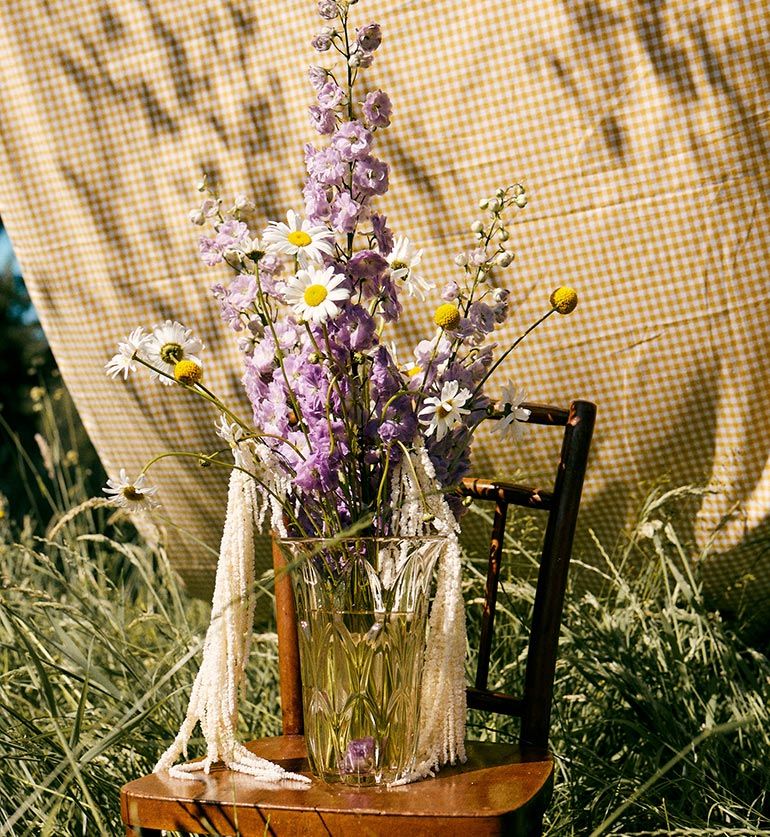 Vase en verre vintage moyen modèle