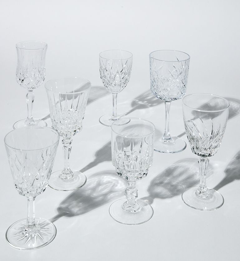 Verre à eau vintage style cristal