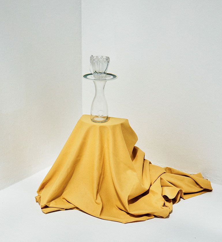 Nappe Marjorie jaune 290 X 400cm