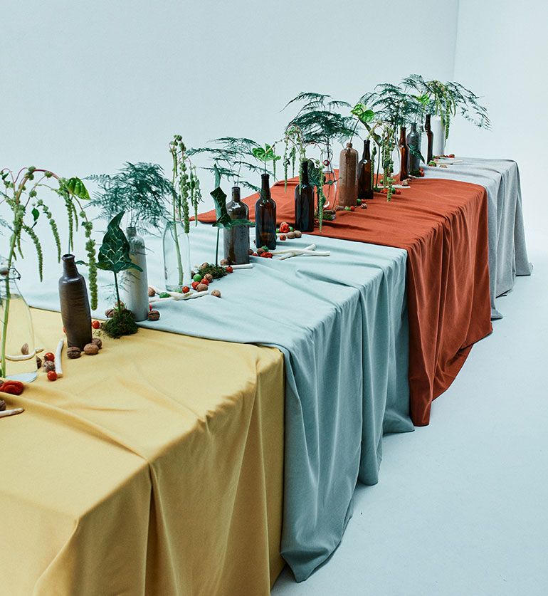Nappe Marjorie terracotta 310 X 310cm