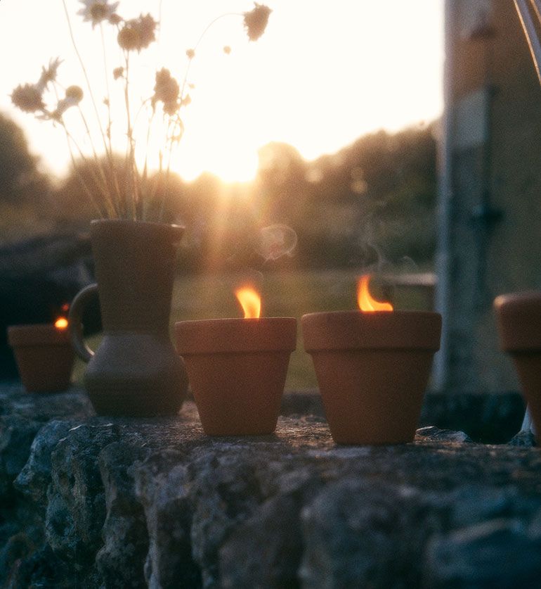 Torche en pot 