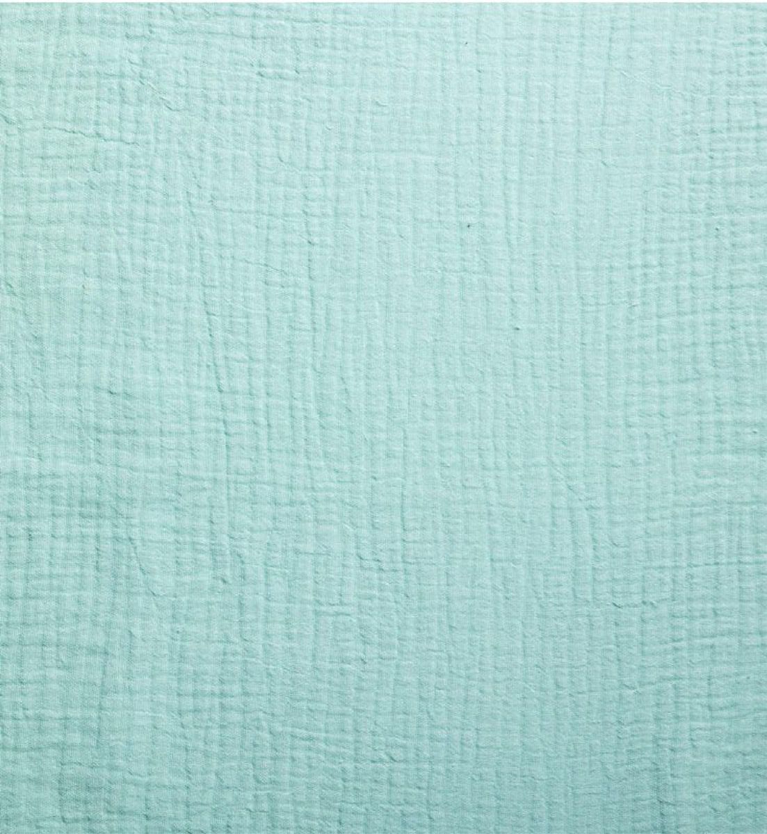 Gaze de coton turquoise