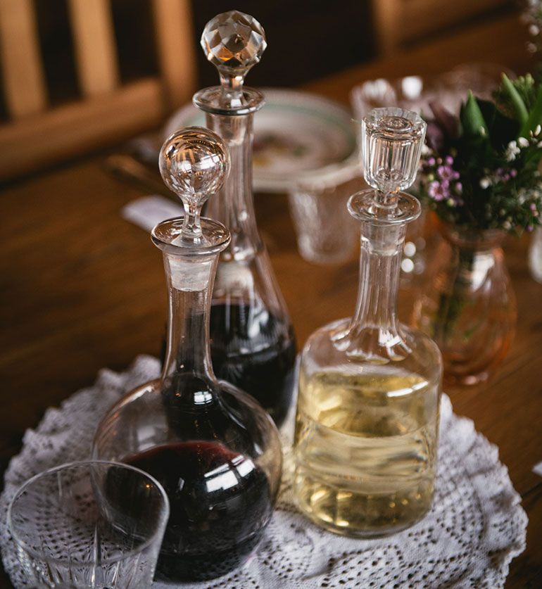 Carafe à vin vintage