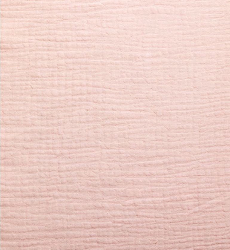 Gaze de coton rose poudré